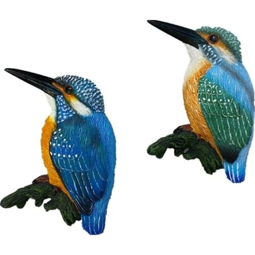 New Hand-painted Cute Kingfisher 3D Fridge Magnets Tourism Souvenirs Refrigerator Magnetic Stickers Gift