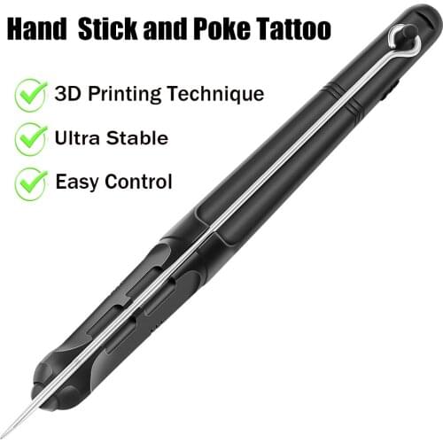 Stick and Poke Needle Hand Tool Tattoo Pen Stick Poke DIY Tattoo Stick Poke Needle Holder Clean and Safe Handmade Tattoo