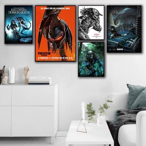 Alien Predator Movie Poster And Prints Canvas Painting Pictures On The Wall Classic Decorative Home Decor