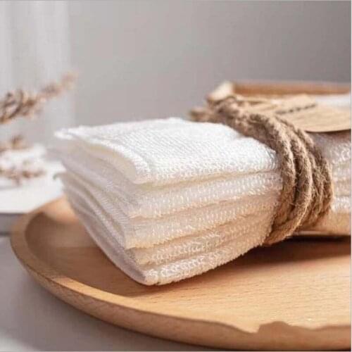 20pcs/lot Japanese Fairy Cloth Bamboo Fiber Non-stick Oil Dishwashing Cloth Absorbent Non-linting Household Cleaning Lazy Cloth