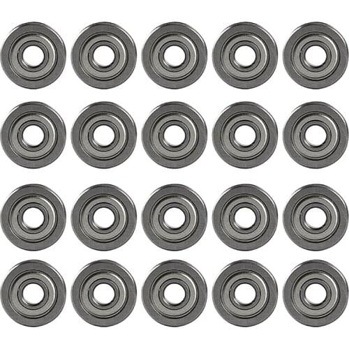 20PCS Extruder U-Slot Pulley Ball Bearing U604ZZ for CR-10 Ender-3 3D Printer Accessories 4 x 13 x 4Mm