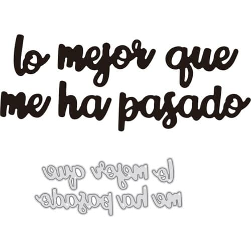 Spain Words Dies Cut Metal Stencil Template for DIY Embossing Paper Photo Album Gift Greeting Cards Making Cutting Dies New