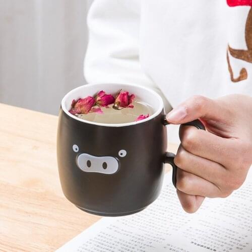 Nordic Creative Fashion Personality Juice Mug Cartoon Cute Ceramic Water Cup Office Teacup Matte Milk Coffee Mug Drinkware Gift