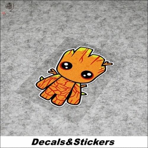 NO.L201 Cartoon Groot Guardians of the Galaxy 3M Reflective Modified Stickers Car Glass Waterproof Decals Racing Motorcycle