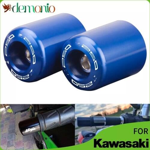 Universal Motorcycle Handlebar Grips Handle Bar Ends plug For Kawasaki Z250 Z 250 Ninja250 Ninja 2013 - 2021 2020 2019 2018 2017