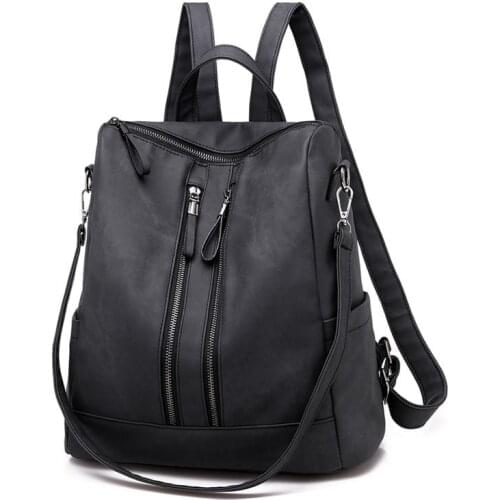 PU Women Backpacks Ladies Leather Backpack Laptop Bag Teenage Girl School Bags Fashion Female Shoulder Bags Lady Business Bags