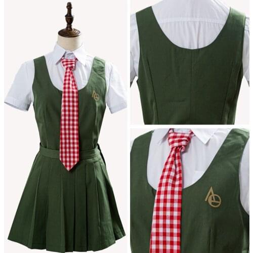 Anime Danganronpa Mahiru Koizumi Cosplay Costume Women Girls Uniform Dress Outfits Halloween Carnival Costume
