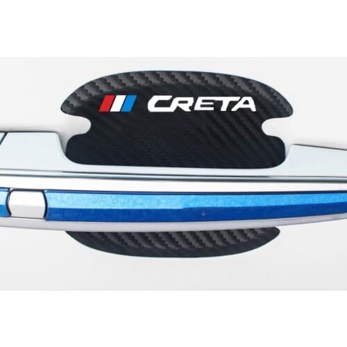 4PCS Car Accessories Car Door Handle Scratch Protection Door Handle Decal Sticker Tape Auto Decoration for Hyundai creta