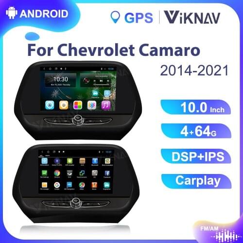 10 INCH Android Car Radio With screen DVD multimedia player for Chevrolet Camaro 2014-2021 car head unit stereo GPS Navigation