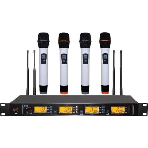Bolymic 4 Channel Wireless Microphone UHF Microfono Inalambrico Wireless Mic System Draadloze Microfoon