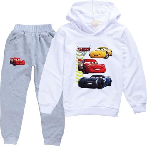 Disney Cars Baby Clothing Sets Children Birthday suit Boys Girls Tracksuits Kids Brand Sport Suits Hoodies Top +Pants 2pcs Set