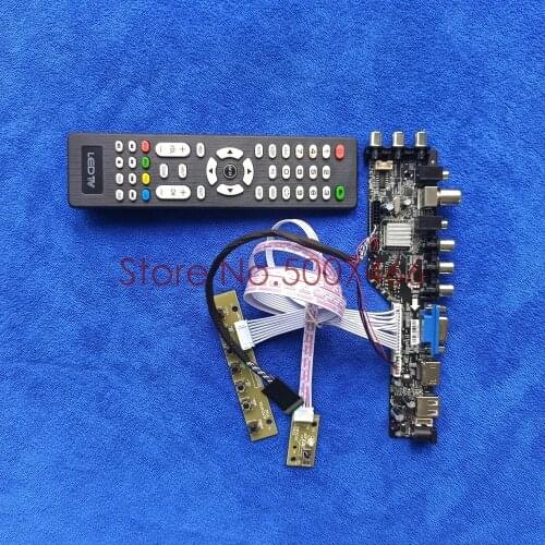 For B156XW04 V.5/V.6/V.0/V.1 1366*768 panel DVB digital universal VGA USB AV TV 3663 LVDS 40-Pin LCD Controller board Kit