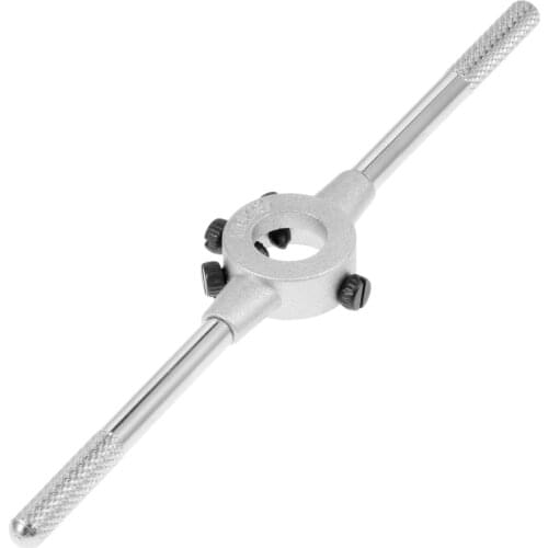 DRELD 1Pc 16mm Die Wrench Steel Circular Die Handle Hand Tools for M1-M2.6 Dies Threading Tools Metal Workpiece Thread Maker