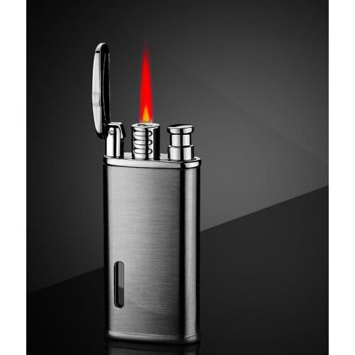 Gas Inflatable Windproof Lighter hong yan Metal Durable Simple Cigarette Lighter Gift to Send Her Boyfriend Gadgets