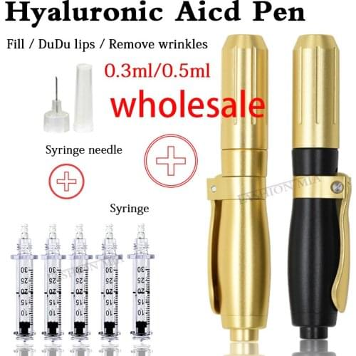 0.3ml/0.5ml High Pressure Hyaluronic Acid Pen hyaluron gun atomizer injection pen metal needle free Anti Wrinkle lifting Syringe