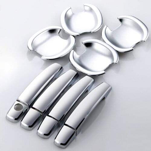 For Peugeot 408 2010-2018 High-quality ABS Chrome Door bowl handle Car styling