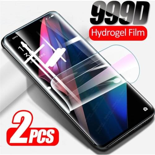 2pcs Full Curved Hydrogel Soft Film For Oppo Find X3 Pro X 3 Lite FindX3 Light X3Lite X3Pro Screen Protector Not Tempered Glass