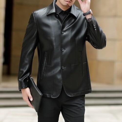 Spring and Autumn Men Faux Suede Mens Leather Jacket Casual Male PU Clothing Jackets & Coats