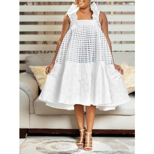 Summer Womens Dress 2021 Party Casual Bodycon Female Clothing Long Elegant Wedding Evening Sundress Plus Size Floral White 1691