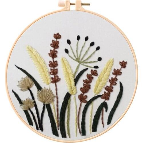 Embroidery kits for beginners - Flower Patterns - Contains all Embroidery Materials and Tools - DIY Embroidery Kits