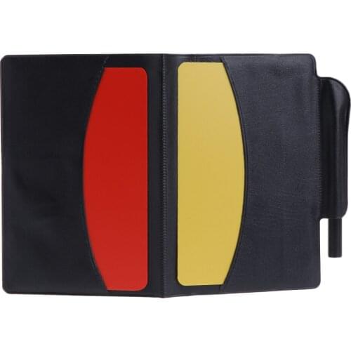 Brand New and High Quality Sport Football Soccer Referee Wallet Notebook with Red Card and Yellow Card