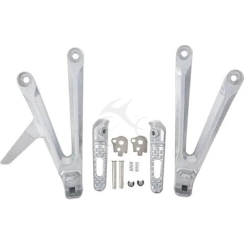 Motorcycle Rear Passenger Footrest Foot Pegs Brackets For Honda CBR600RR CBR 600 RR 2005-2006