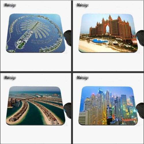 Hot Style Dubai City Scenery Print Design, the Anti-slide Rectangle Rubber Notebook Computer Game Mouse Mat, Can Be a Gift