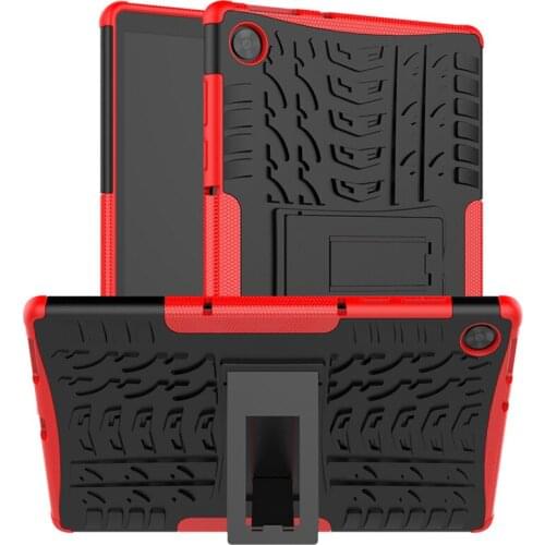 ShockProof Armour Case for Lenovo Tab M10 HD 2nd Gen Case TB-X306X TPU Frame PC Back Cover Kickstand Drop Protection Cell
