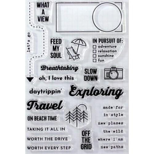 Word Clear Silicone Stamps for DIY Scrapbooking/Card Making/Kids Christmas Decoration Supplies Popular A2670