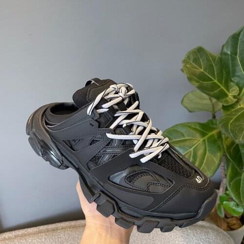 Black white sandals and slippers breathable rubber sports sandals street platform shoes BB new track slippers