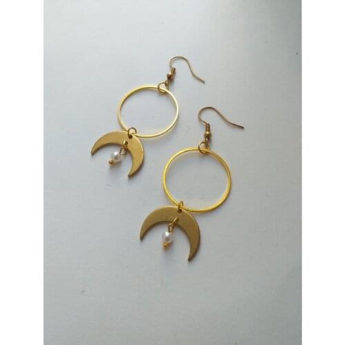 Moon earrings/celestial earrings/gift for her/witchcraft earrings