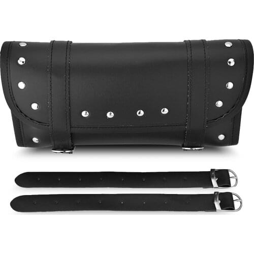 Motorcycle Bag Motorbike Front Rear Fork Tool Bag PU Leather Handlebar Bag Luggage Saddlebag Motorbike Side Tool Tail Bag