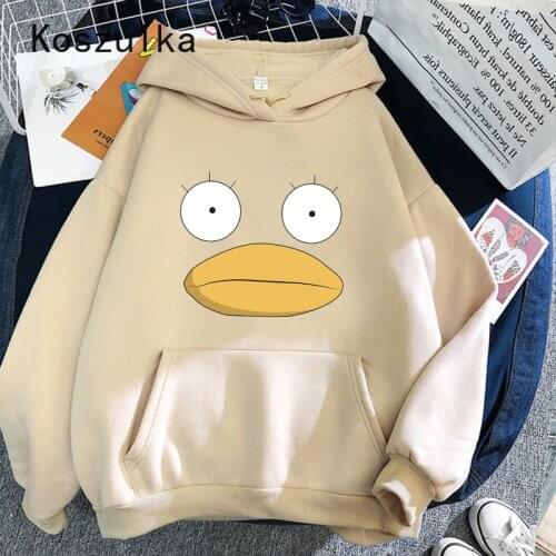 Spring GINTAMA Duck Face Hoodie Men Anime Hoodies Tops Langa Hip Hop Sweatshirt Streetwear Kawaii Hoody Harajuku Hoodied Male