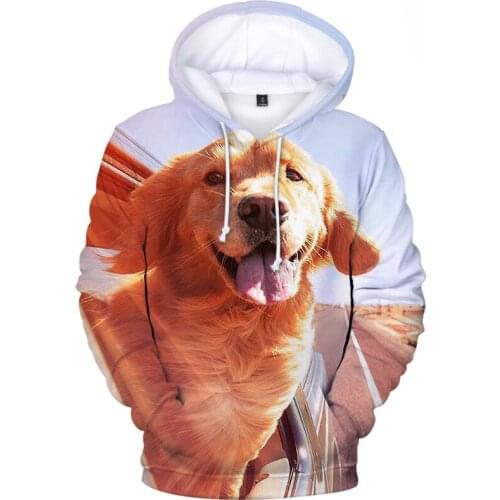 New Fashion 3D Printed Animal Dog Hoodies Men Sweatshirts Women Streetwear Autumn Hip Hop Hooded Casual Boys Girls Pullovers