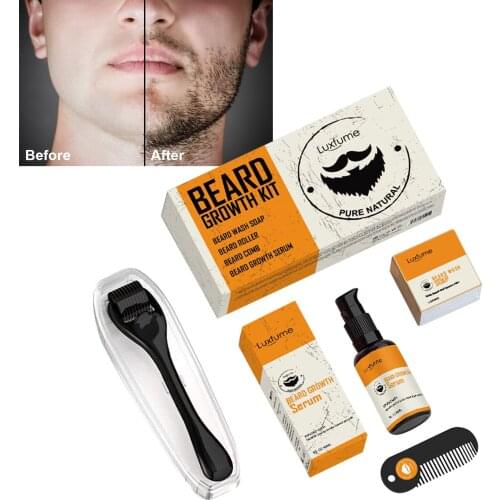 Beard Care Beard Growth Oil Hair Growth Agent Thickener Hair Beard Care Anti Hair Loss Tonic Grow Beard Treatment Hair Serum