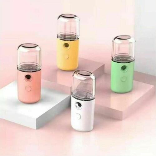 Portable Small Air Humidifier USB Rechargable 30ML Handheld Water Meter Ultrasonic Charging Diffuser Mini Milk Steamed Face