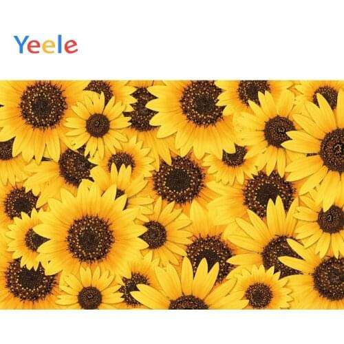 Spring Sunflower Flower Nature Scenery Baby Shower Birthday Backdrop Vinyl Photography Background For Photo Studio Photophone