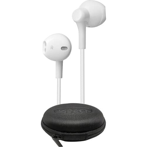 High quality 3.5mm plug headphone wired earbuds premium sound headset semi-open style earphone A1 with EVA carrying case