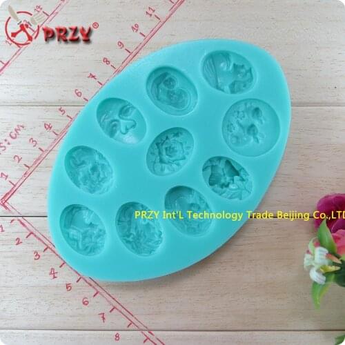 10 facebook modelling fondant mold chocolate silicone mold fondant Cake decoration soap mold (si268)