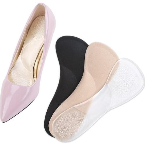2020 Non-Slip Sandals High Heel Arch Cushion Support Silicone Gel Pads Shoes Insoles Gel Shoe Pad Heels for Women Anti-Slippery