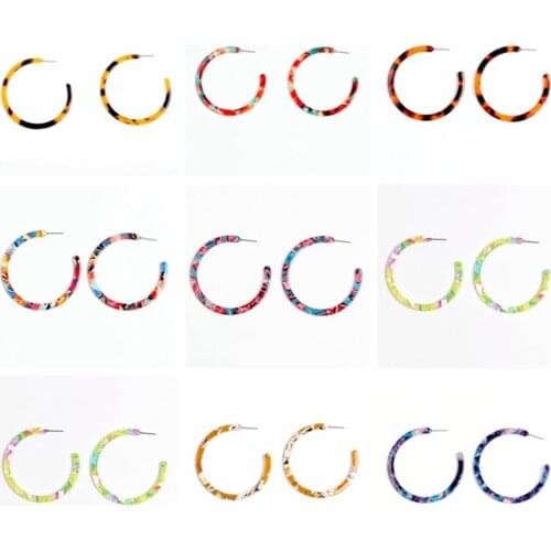 Acetate Tortoise Shell Stud Earrings,Acetate Acrylic Earring Stud,Post Earring,Leopard Prin,Boho,Ohrringe finding,53.5mm,ACE5015