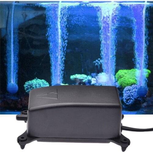 Ultra Quiet Aquarium Air Pump (1.2L/min,2w) Increasing Oxygen Fish Air Pump For Up To 75l 1-20 Gallon Fish Tank Easy To Use