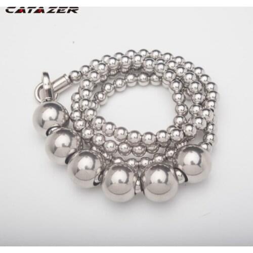 Catazer Stainless Steel Bracelet Whip Titanium Strafe Fitness Whip Iron Whip Self-defense Weapon Bracelet
