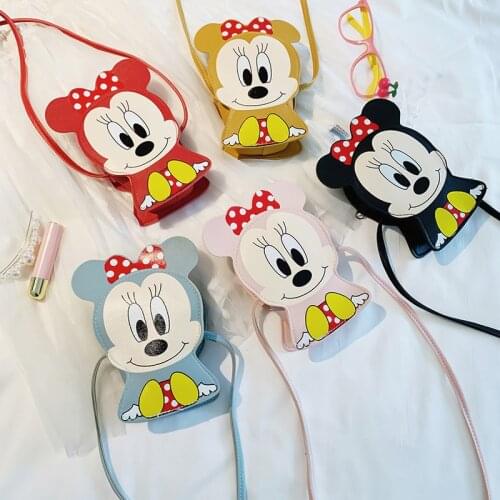 Disney Children mickey mouse messenger bag kindergarten boys girls small shoulder bag fashion baby mini shoulder bag coin purse