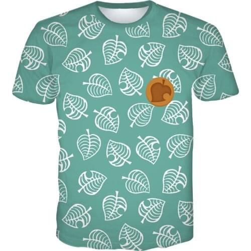 Game Animal Crossing Happy Home Designer T-Shirts Cosplay New Leaf 3D Print Men Summer Casual T shirts Cartoon Tee Tops