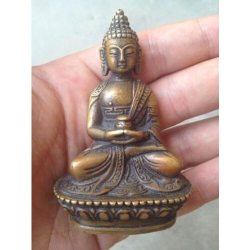 Manos antiguas Buda tibetano Bodhisattva bronce Buda estatua Decoración