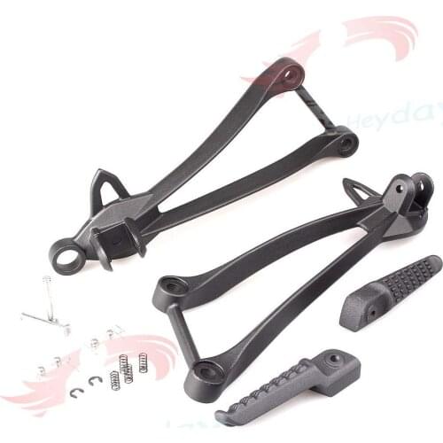 Rear Passenger Foot Pegs L&R Footrest & Brackets For Kawasaki Ninja ZX6R 2008-2010 Ninja ZX10R 2009 2010 2011