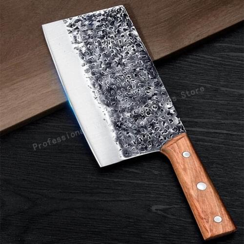 Forged stainless steel slicing knife Kitchen meat cleaver Household chopping knife Fish chopping knife