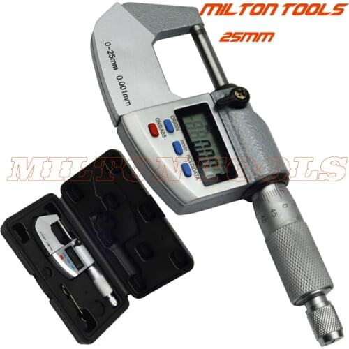 0-25mm*0.001mm IP65 water proof digital micrometer caliper gauge 0.001mm Measuring thickness gauge Tools