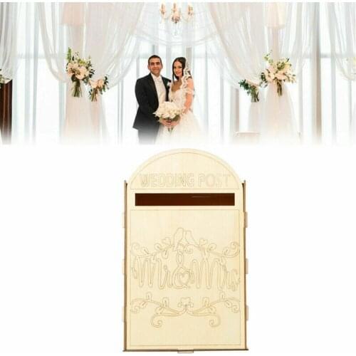 Fashion Wedding Reception Gift Letter Wooden Card Posting Post Box Wishing Well Celebration